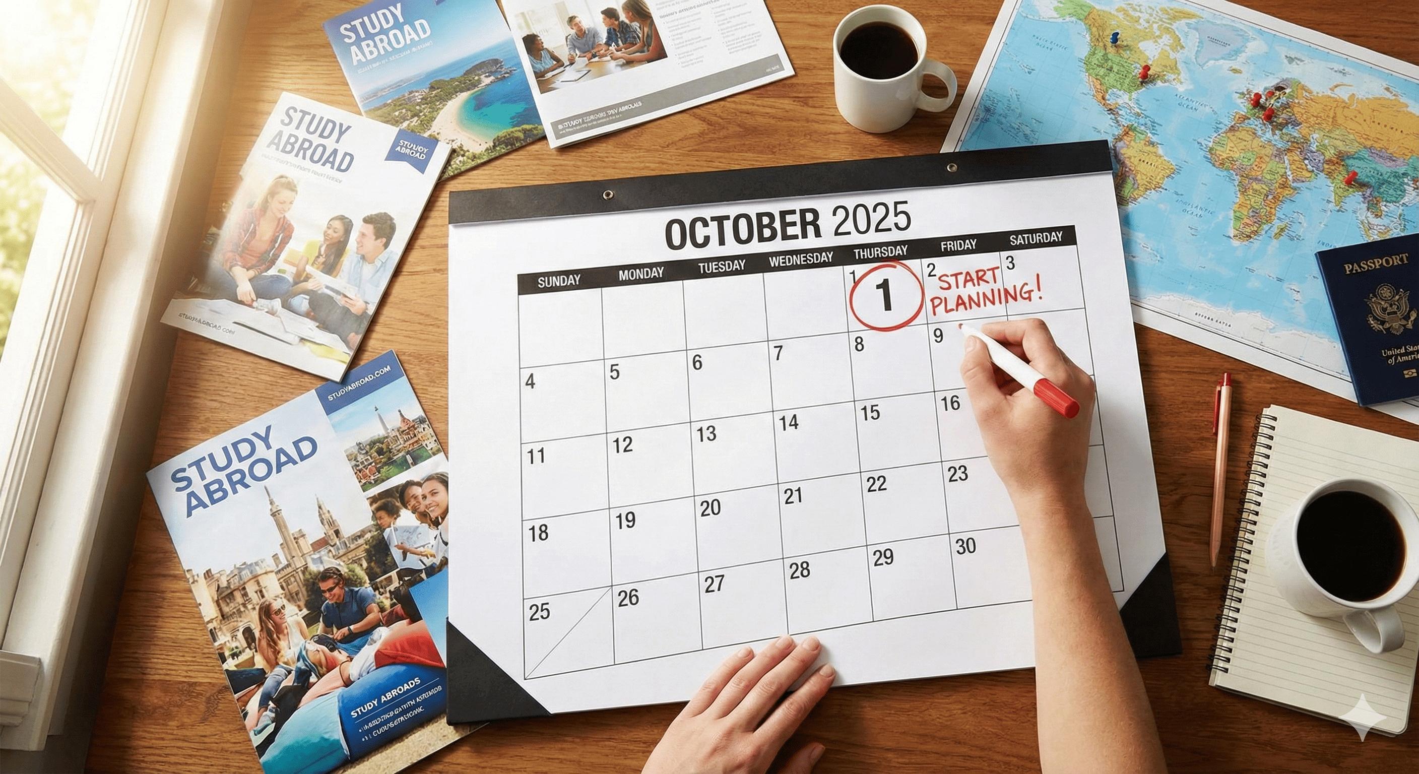 When is the right time to start planning your study abroad trip?