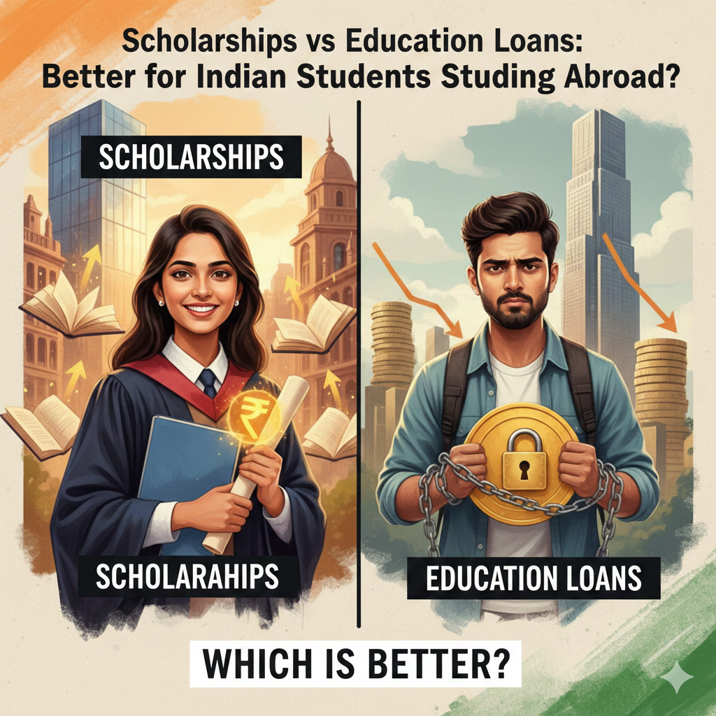 Scholarships vs Education Loans: Which is Better for Indian Students Studying Abroad?
